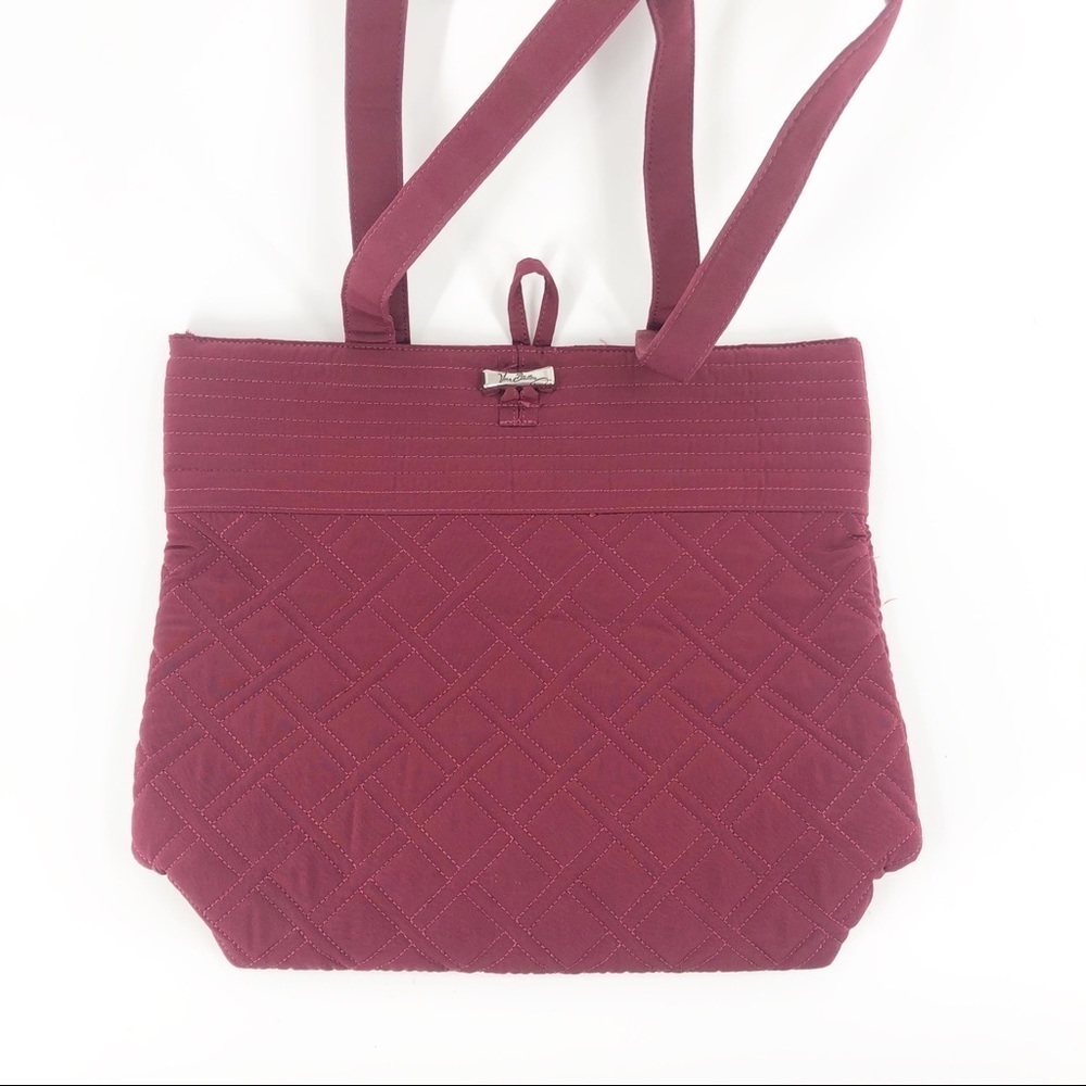 ✅ Vera Bradley Quilted Burgundy Tote